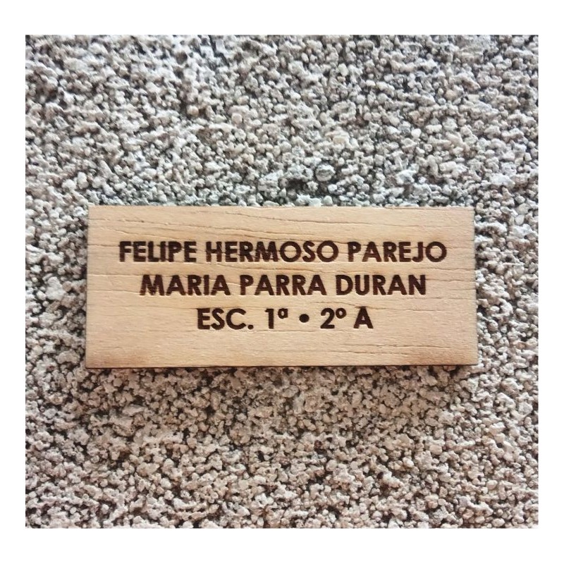 Placa de buzón de inicio Placa personalizada Buzón de grabado Buzón de placa  2 líneas Placa casera -  España