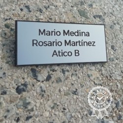 Placa plata 9 x 3 con reborde