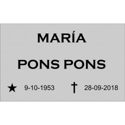 Placas funerarias grabadas